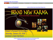 Tablet Screenshot of brandnewkarmaband.com